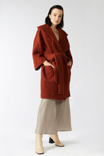CLAY COAT [ Red - Orange Wool Blend ]