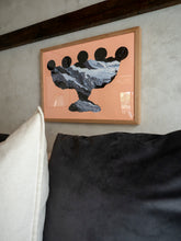 LIMITED EDITION PRINT 'Contained, Series 2, Vessel #6' [ Black and White, Pink Background ]