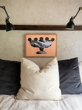 LIMITED EDITION PRINT 'Contained, Series 2, Vessel #6' [ Black and White, Pink Background ]