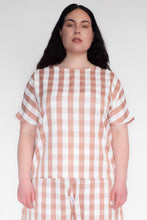KEEGAN CLASSIC TOP [ Pink And White Gingham ]