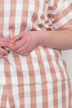 KEEGAN CLASSIC CULOTTES [ Pink And White Gingham ]