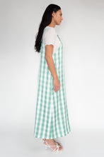 KEEGAN CLASSIC PINAFORE [ Green And White Gingham ]