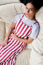 KEEGAN CLASSIC PINAFORE [ Red And White Striped ]