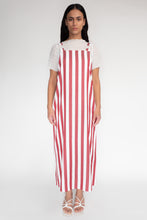 KEEGAN CLASSIC PINAFORE [ Red And White Striped ]