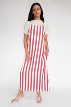 KEEGAN CLASSIC PINAFORE [ Red And White Striped ]