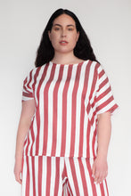 KEEGAN CLASSIC TOP [ Red And White Striped ]