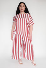 KEEGAN CLASSIC TOP [ Red And White Striped ]