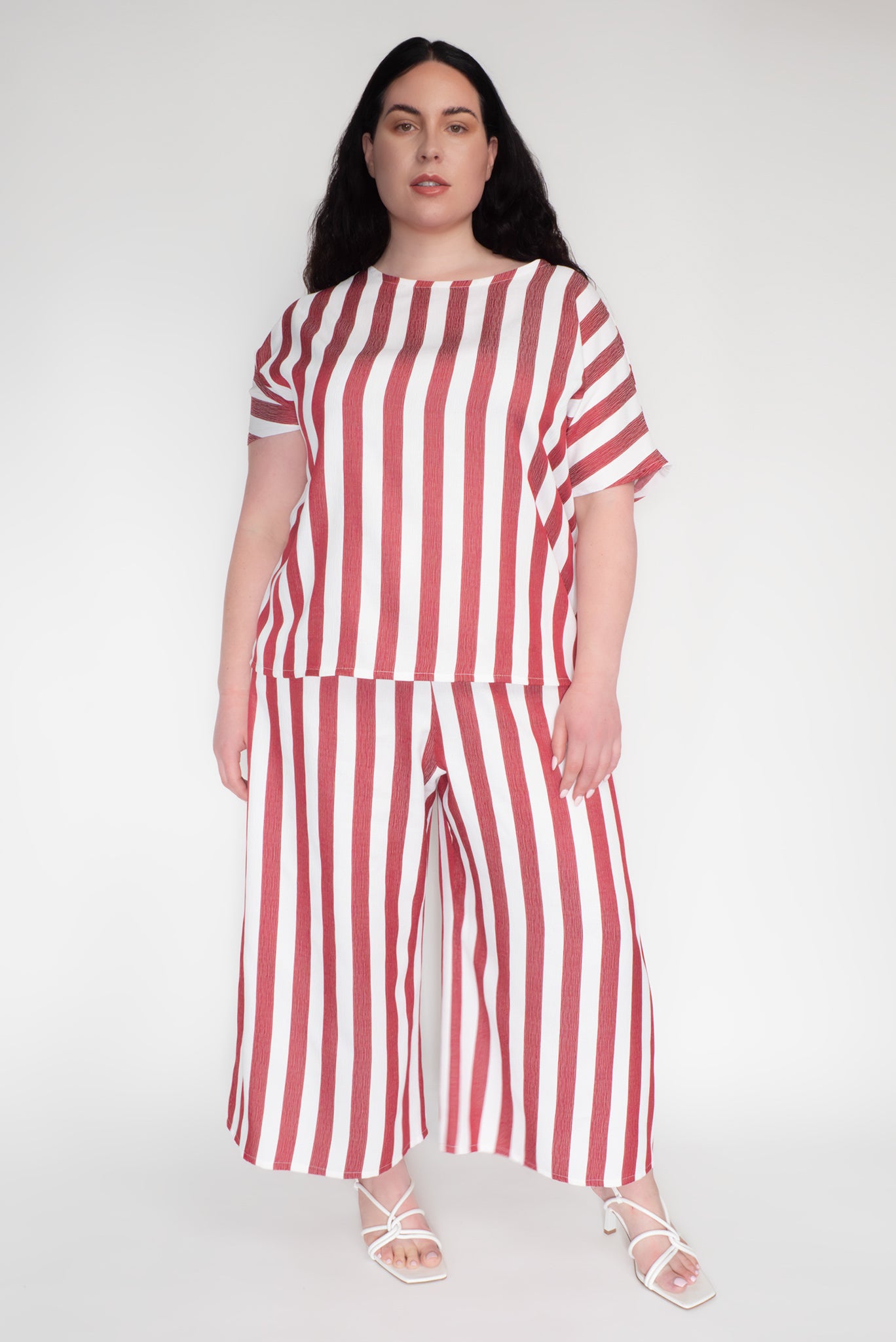 KEEGAN CLASSIC CULOTTES [ Red And White Striped ]