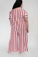KEEGAN CLASSIC TOP [ Red And White Striped ]