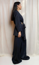 $100 OFF OFFER • OUT OF OFFICE SUIT JACKET [ Wool Blend, Black Tie Blazer, Gold Eyelets, Size Small ]