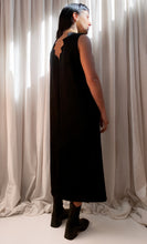 • SAMPLE • Wool Sleeveless Dress [ Jagged zig-zag detail, Black, Size Small / Medium ]
