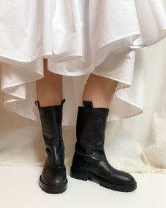Free With Any Clothing Purchase! • PRE-LOVED • ALIAS MAE LEATHER BOOTS [ Black, Mid Calf, SIZE EU 37 / AU 6-6.5 ]