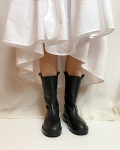 Free With Any Clothing Purchase! • PRE-LOVED • ALIAS MAE LEATHER BOOTS [ Black, Mid Calf, SIZE EU 37 / AU 6-6.5 ]