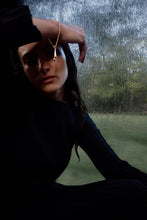 DRIZZLE LONG SLEEVED DRESS [ Black Cotton, Crinkled Texture ] (Copy)