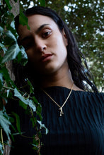 DRIZZLE NECKLACE [ Gold Plated Brass, Teardrop Charms ]