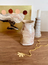 • ORIGINAL OIL PAINTING • 'Contained' Series 2, Vessel #9 [ Brass, Landscape, Vase, Abstract Art, Earthy, Red / Pink ]