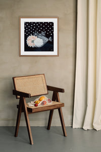 LIMITED EDITION PRINT 'Dahlias, Cellophane, Snow' [ MEDIUM ]