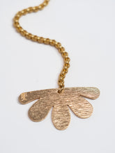 • SECOND • BOTANICAL NECKLACE [ Gold Plated Brass, Floral Choker ]