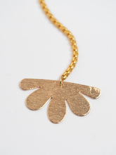 • SECOND • BOTANICAL NECKLACE [ Gold Plated Brass, Floral Choker ]