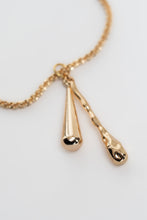 DRIZZLE BRACELET [ Gold Plated Brass, Teardrop Charms ]