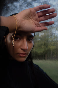 • SAVE 20% • DRIZZLE JEWELLERY SET [ Gold Plated Brass, Teardrop Charms ]