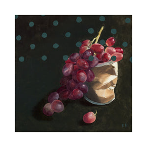 LIMITED EDITION PRINT 'Grapes, Takeaway Coffee, Moss' [ MEDIUM ]