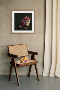 LIMITED EDITION PRINT 'Grapes, Takeaway Coffee, Moss' [ MEDIUM ]
