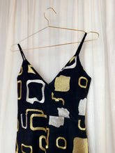 • LIGHTLY WORN • Handmade Embroidered Jumpsuit [ Black, Metallic, Size Extra Small ]