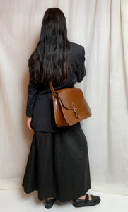 Free With Any Clothing Purchase! • PRE-LOVED • LEATHER SATCHEL [ Brown, Tan, Handbag ]