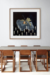 LIMITED EDITION PRINT 'Orange, Single Use Bag, Dry Grass' [ EXTRA LARGE ]