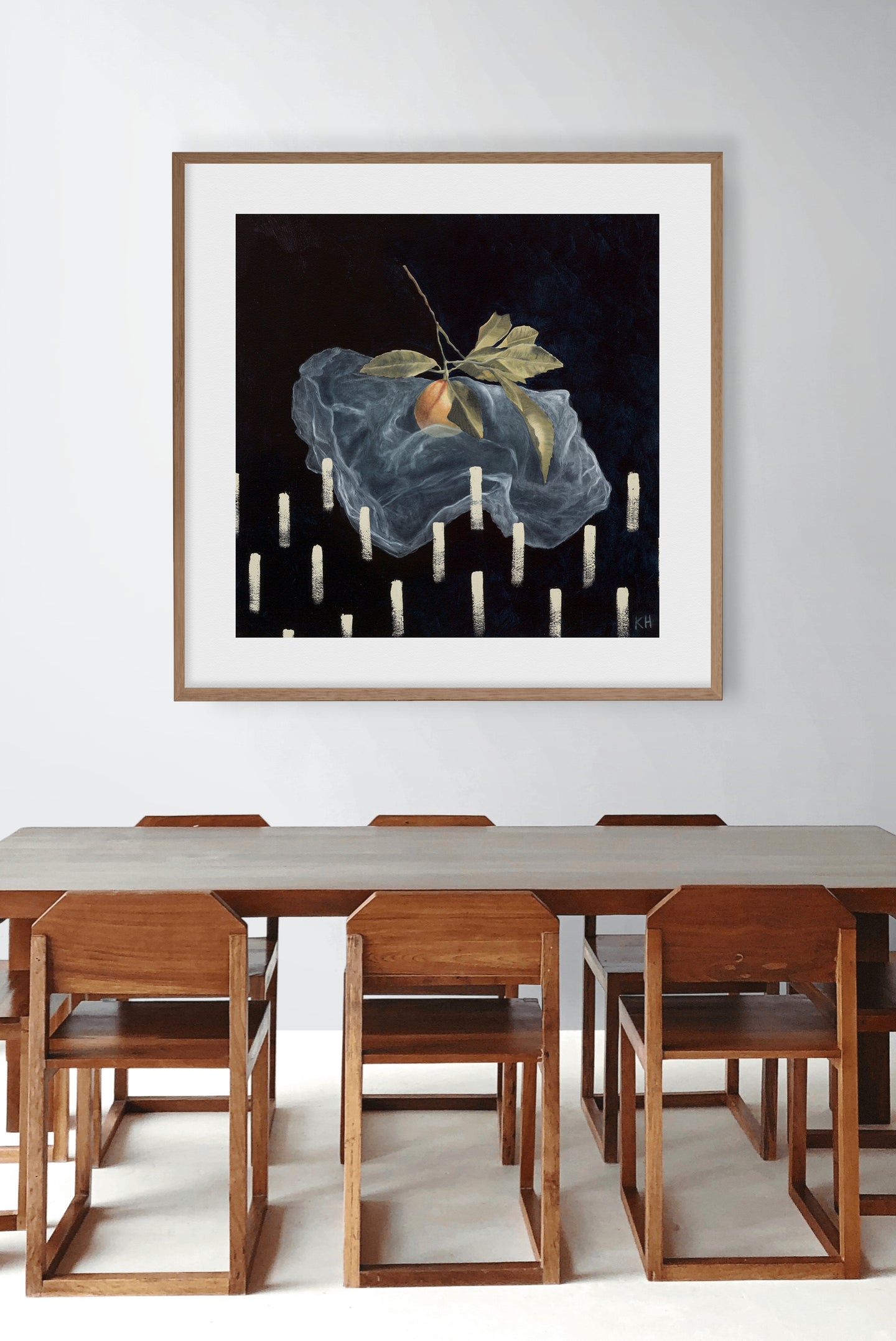 LIMITED EDITION PRINT 'Orange, Single Use Bag, Dry Grass' [ EXTRA LARGE ]