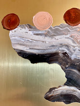 • ORIGINAL OIL PAINTING • 'Contained' Series 2, Vessel #9 [ Brass, Landscape, Vase, Abstract Art, Earthy, Red / Pink ]