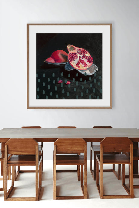 LIMITED EDITION PRINT 'Pomegranate, Foil Trays, Grass' [ EXTRA LARGE ]