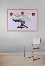 LIMITED EDITION PRINT 'Contained, Series 2, Vessel #9' [ Black, White, Red, Pink, Purple Background ]