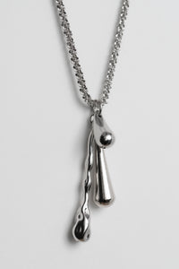 • SAVE 20% • DRIZZLE JEWELLERY SET [ Silver, Rhodium Plated, Teardrop Charms ]