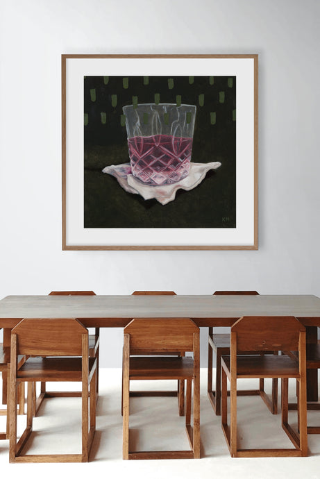 LIMITED EDITION PRINT 'Red Wine, Napkin, Leaves' [ EXTRA LARGE ]