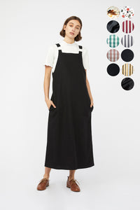 PRE-LOVED • Handmade Velvet Maxi Slip Dress [ Black Crinkle, Split, – keegan