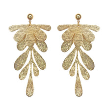 BOTANICAL EARRINGS [ Gold Plated Brass, Floral ]